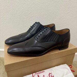 Christian Louboutin My Amor Dress Shoe Lace-Up Leather Black